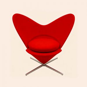  YJ-061 Classic Ergonomic Heart Cone Chair: Durable Fiberglass + Stainless Steel Base