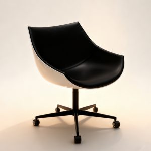 YJ-147A Passion Chair: Light Luxury Swivel Chair with Wheels