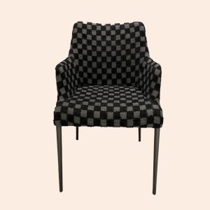 YJ-149 Checkerboard Dining Chair - Luxury Texture, Durable Cor