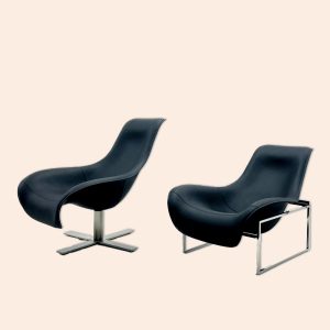 YJ-A06Marta Recliner: Sleek Fiberglass & Durable Stainless Steel