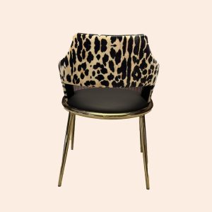 Wild Luxury Leopard Accent Chair - Durable & Stylish